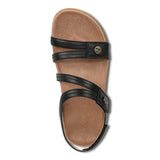 Vionic Ankle Strap Sandals Vionic Women's Essie Sandals- Black Leather
