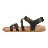 Vionic Ankle Strap Sandals Vionic Women's Essie Sandals- Black Leather