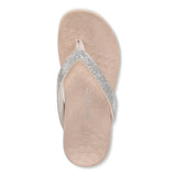 VIONIC Flip Flop Sandals Vionic Women Dillon Shine Toe Post Sandal - Cream