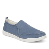 VIONIC Lifestyle Slip-On Sneakers Vionic Womens Malibu Canvas Slip On Sneakers - Skyway Blue