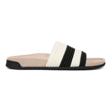 Vionic Slide Sandals Vionic Women's Evie Knit Slide Sandals- Black/ Ivory