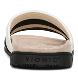 Vionic Slide Sandals Vionic Women's Evie Knit Slide Sandals- Black/ Ivory