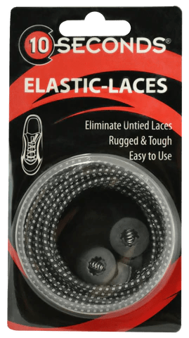EZLaces Accessories Black REFL 10 Seconds Proline Stretch Easy On-Off  Laces (1 pair)