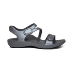 Aetrex Sandals Aetrex Womens Jillian Sport Sandals  - Grey