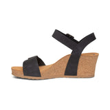 Aetrex Sandals Aetrex Womens Lexa Wedge Sandals  - Black