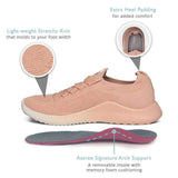 Aetrex Shoe Aetrex Womens Carly Sneakers - Light Pink