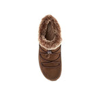 Aetrex Shoe Aetrex Womens Chrissy Furry Slip On Boots - Espresso