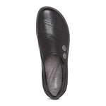 Aetrex Shoe Aetrex Womens Karina Monk Strap Shoes - Black