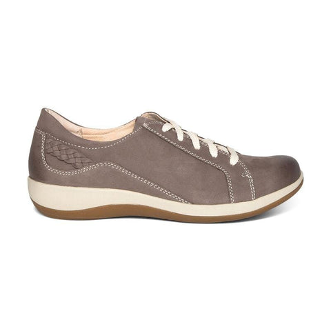 Aetrex Shoe Warm Grey / 35 / W Aetrex Womens Dana Oxford Sneakers (Wide)- Warm Grey