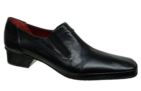 Amalfi Shoe Black Leather / 5 US / N Amalfi Womens Fosy Loafers - Black Nappa Leather
