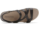 Aravon Sandals Aravon Womens PC S Strap Sandals - Black