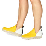 Asportuguesas Shoe Asportuguesas Womens Sustainable City Felt Shoes - Yellow/White
