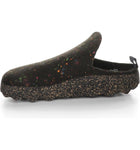 Asportuguesas Shoe Asportuguesas Womens Sustainable Come Felt Slide Shoes - Black LED