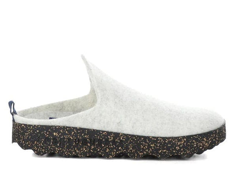 Asportuguesas Shoe White Marble / 36 / M Asportuguesas Womens Sustainable Come Felt Slide Shoes - White Marble