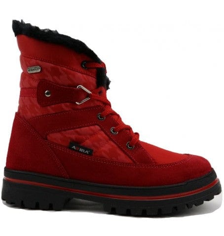 Attiba Boots 36EU / M / Black Attiba Women's Low Ice Grip Spike Combat Winter Boots -Combi Red