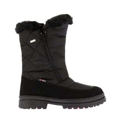 Attiba Boots 36EU / M / Black Attiba Womens Dual Zip Ice Grip Spike Boots - Black