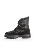 Attiba Boots Attiba Women's Low Ice Grip Spike Combat Winter Boots - Black