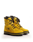 Attiba Boots Attiba Women's Low Ice Grip Spike Combat Winter Boots -Combi Yellow