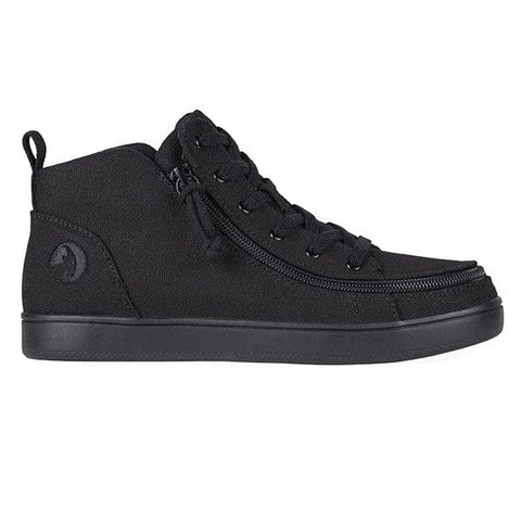 Billy Footwear Kids Black to the Floor / 8 / M Billy Footwear Womens Sneaker Lace Mid Top - Black to the Floor