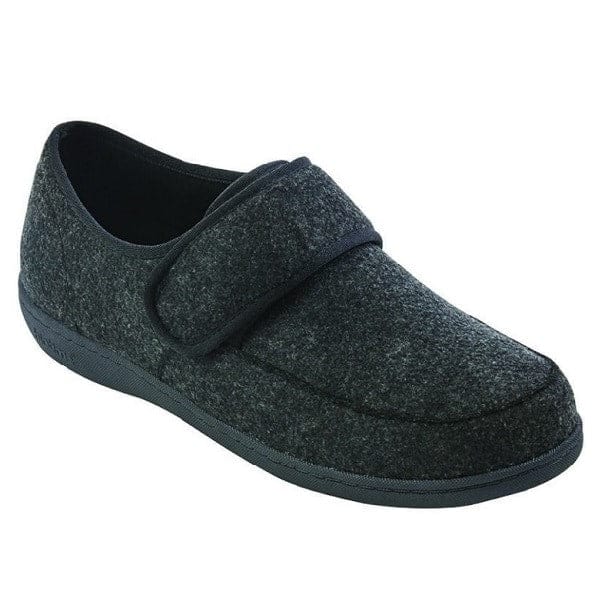 Biotime Men's Harry Velcro Slippers - Black – Sole To Soul Footwear Inc.