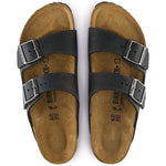Birkenstock Sandals Birkenstock Arizona Two Strap Sandals - Black Oiled Leather