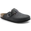 Birkenstock Shoe Birkenstock Boston Clogs - Black Oiled Leather