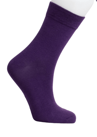 Blue Sky Clothing Co. Socks Purple / One Size Blue Sky Womens Bamboo Crew Socks - (1 pair)