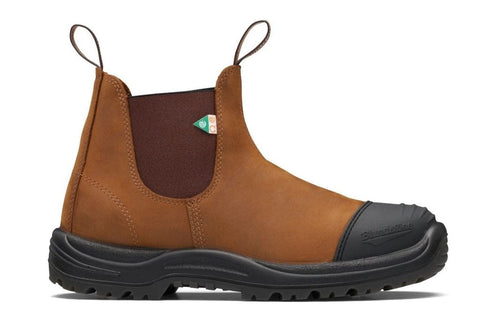 Blundstone Boots CRAZY HORSE BROWN / 4 UK / M Blundstone Unisex Work & Safety Boot Rubber Toe Cap 169 - Crazy Horse Brown