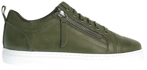 Cassini Sneakers 35 / Dark Olive / M Cassini Womens Moscow Sneakers - Dark Olive