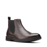 Clarks Boots Clarks Mens Paulson Up Chelsea Boots - Dark Brown