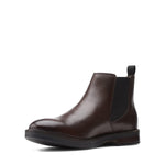 Clarks Boots Clarks Mens Paulson Up Chelsea Boots - Dark Brown