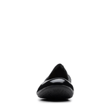 Clarks Dress Shoe Clarks Womens Rena Jazz Flats - Black Leather