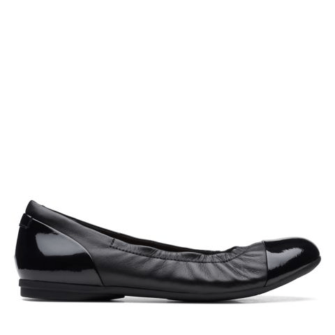 Clarks womens shoes on sale black flats