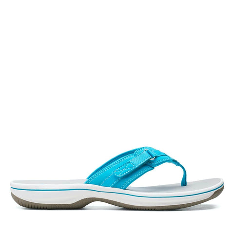 Clarks Sandals 5 / M / Aqua Synthetic Clarks Womens Breeze Sea Sandals - Aqua Synthetic