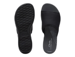 Clarks Sandals Clarks Womens Arla Nora Slide Sandals - Black Fabric