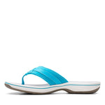 Clarks Sandals Clarks Womens Breeze Sea Sandals - Aqua Synthetic