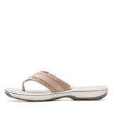 Clarks Sandals Clarks Womens Breeze Sea Sandals - Taupe Synthetic