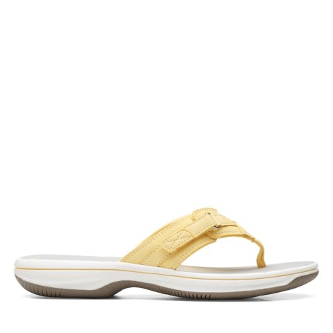 Yellow 2025 sandals clarks