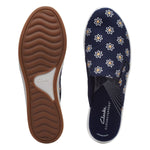 Clarks Sandals Clarks Womens Breeze Shore Slide Shoes - Navy Floral