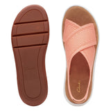 Clarks Sandals Clarks Womens Jemsa Dash Knit Sandals - Light Coral