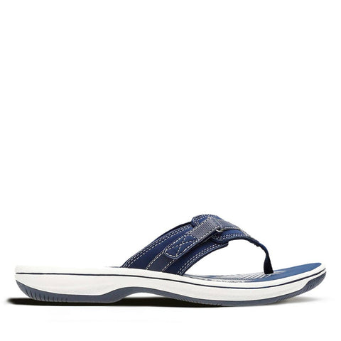 Clarks Sandals Navy Synth / 5 / M Clarks Womens Breeze Sea Sandals - Navy