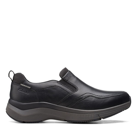 Clarks Shoe 7 / W / Black Clarks Mens Wave 2.0 Edge Loafers (Wide) - Black