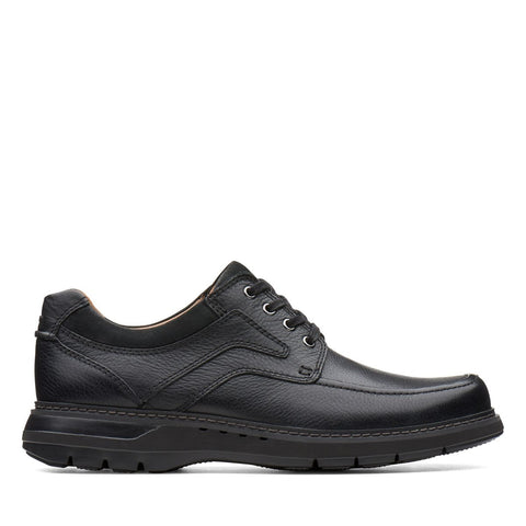 Clarks Shoe Black Leather / 7 / W Clarks Mens Un Ramble Lace Shoes - Black Leather