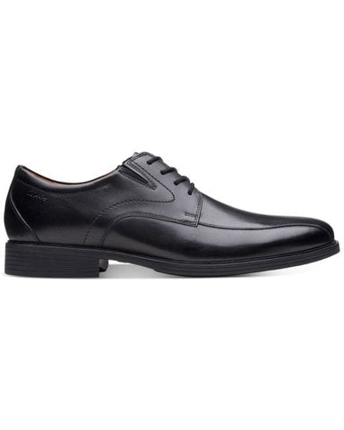 Clarks Shoe Black Leather / 8 / W Clarks Mens Whiddon Pace Lace - Black Leather