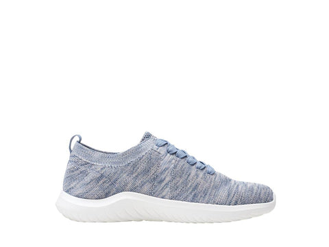 Clarks Shoe Blue Grey / 5 / M Clarks Womens Nova Glint Stretch Sneakers - Blue Grey