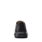 Clarks Shoe Clarks Mens Un Brawleystep Slip On Shoes - Black Leather