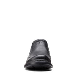 Clarks Shoe Clarks Mens Un Brawley Step Slip On Shoes - Black Leather