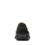 Clarks Shoe Clarks Mens Un Ramble Step Slip On Shoes - Black Leather
