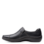 Clarks Shoe Clarks Womens Cora Poppy Slip On Shoes - Black Combi