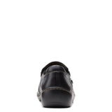 Clarks Shoe Clarks Womens Cora Poppy Slip On Shoes - Black Combi